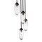 Z-Lite Arden Chandelier, 5-Light, 12 In.W x 12 In.H, Matte Black/Clear 651P-5R-MB - alternate 3